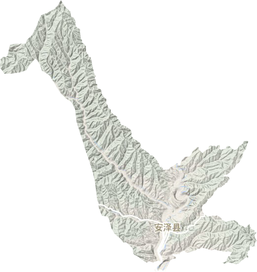 府城镇地形地图