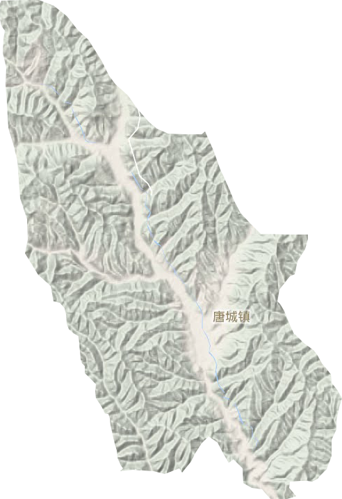 唐城镇地形地图