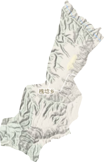槐埝乡地形地图
