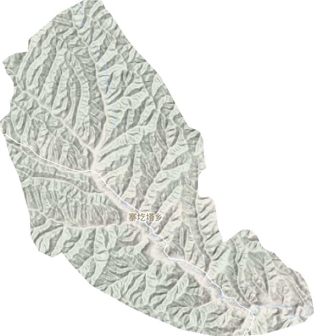 寨圪塔乡地形地图