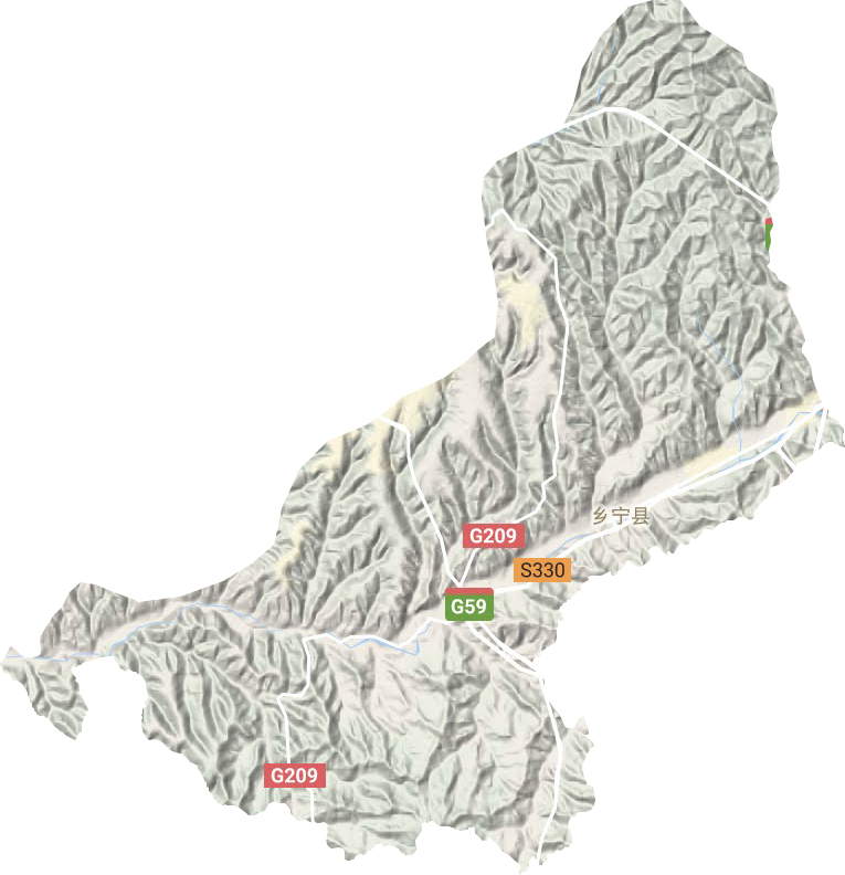 昌宁镇地形地图