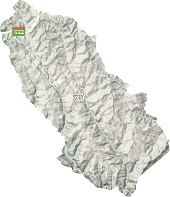 双鹤乡地形地图
