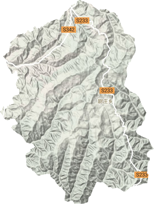 尉庄乡地形地图