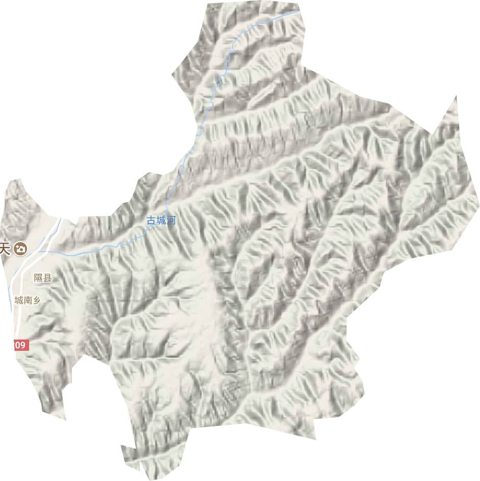 龙泉镇地形地图