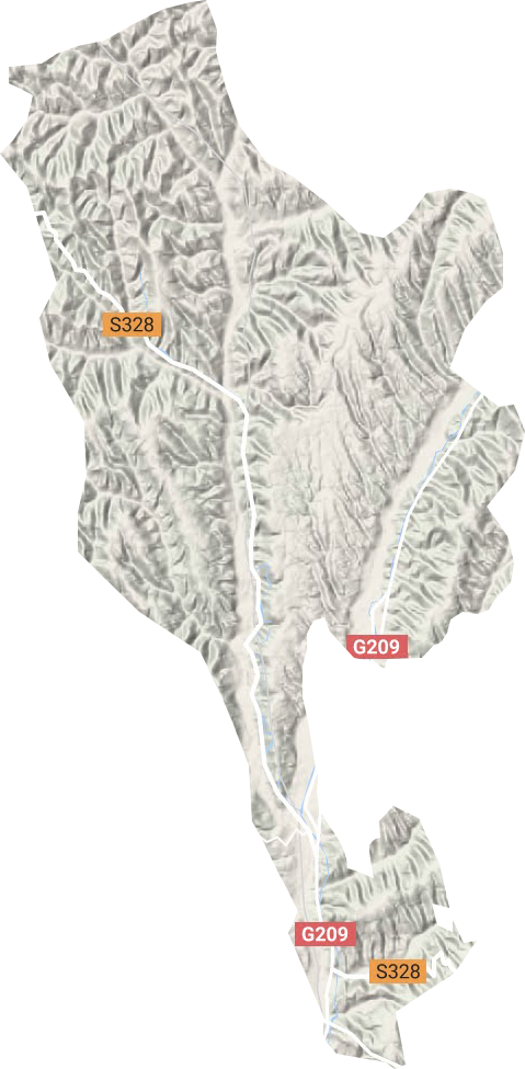 城南乡地形地图