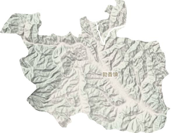 勍香镇地形地图