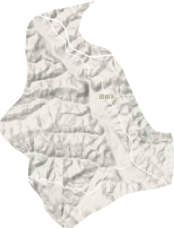 团柏乡地形地图