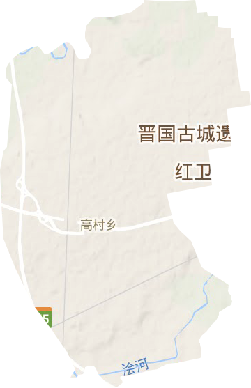 高村乡地形地图