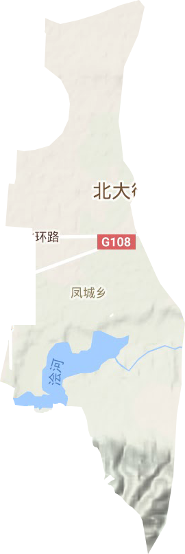 凤城乡地形地图