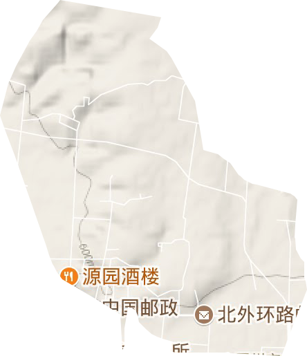 北环路街道地形地图