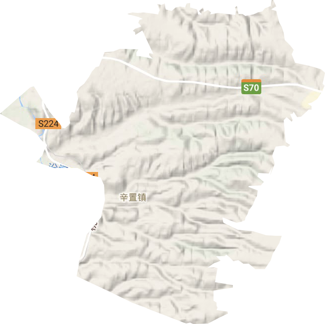 辛置镇地形地图