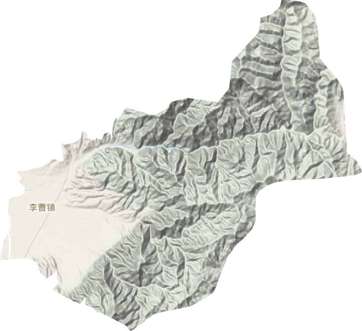 李曹镇地形地图