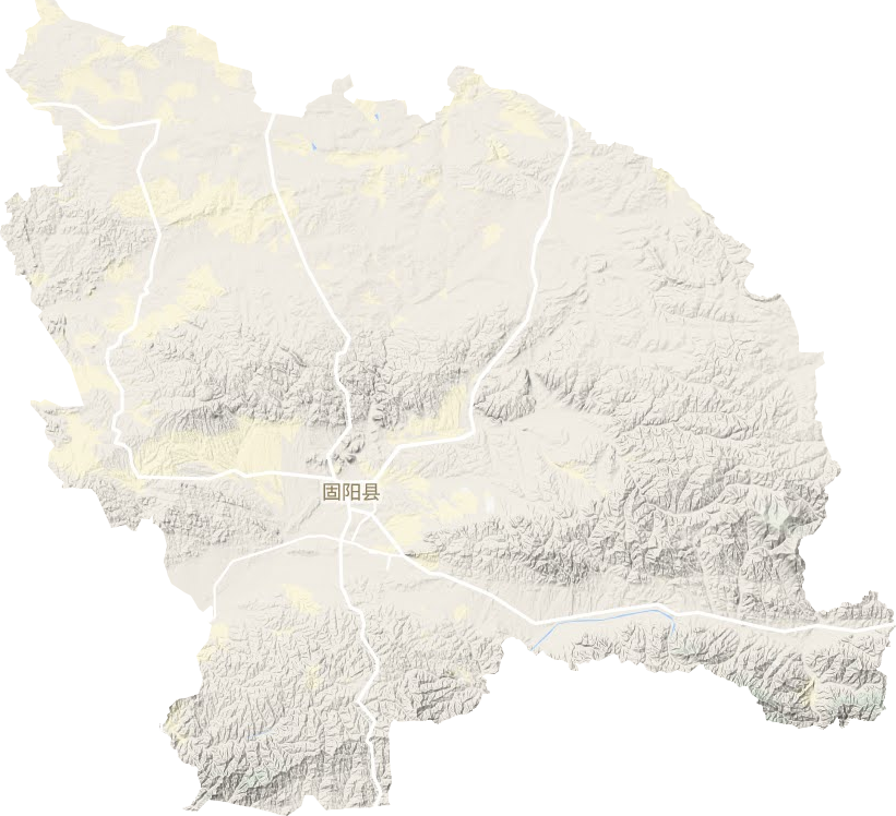 固阳县地形地图