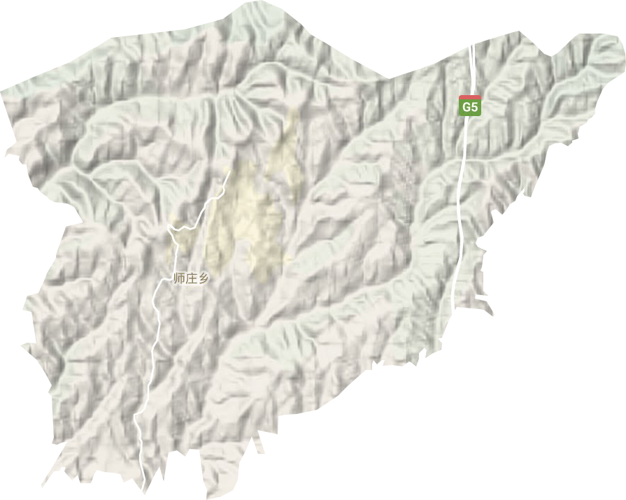 师庄乡地形地图