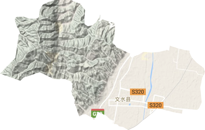 凤城镇地形地图