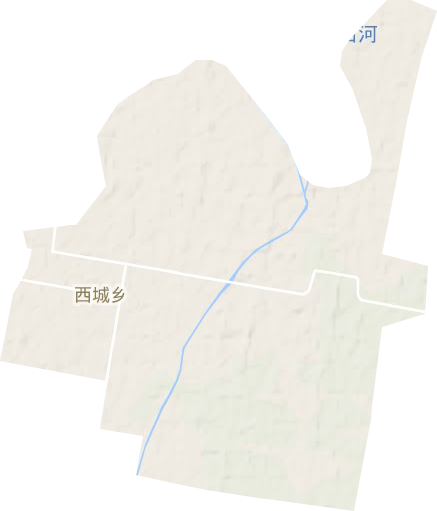 西城乡地形地图