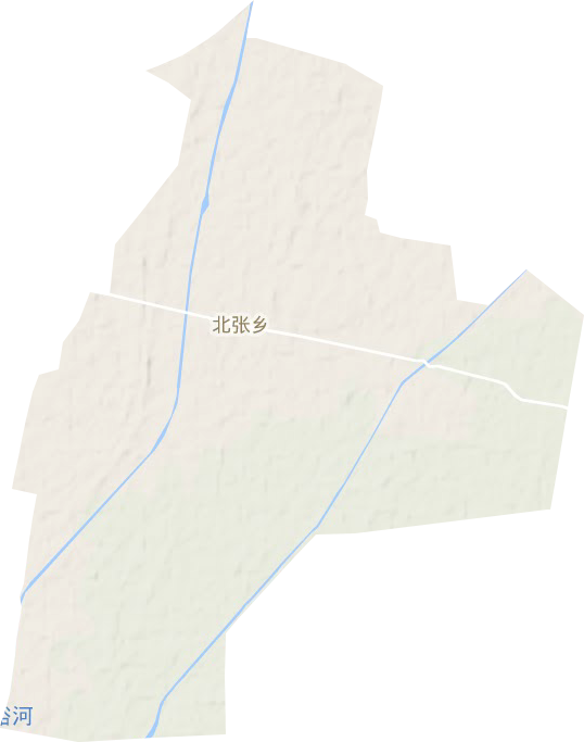 北张乡地形地图