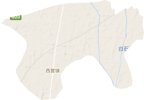 西营镇地形地图