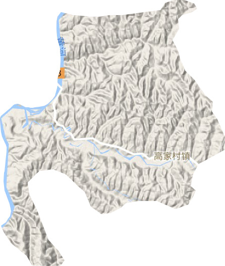 高家村镇地形地图