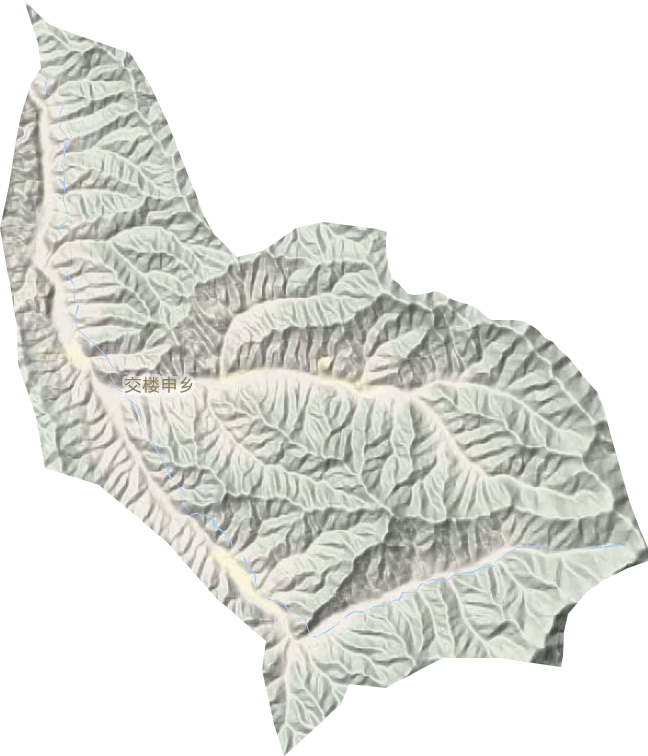 交楼申乡地形地图
