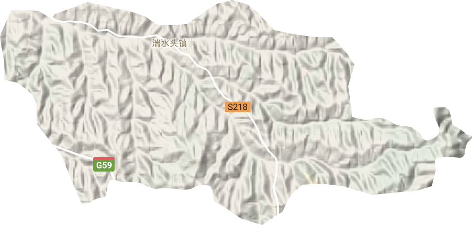 湍水头镇地形地图