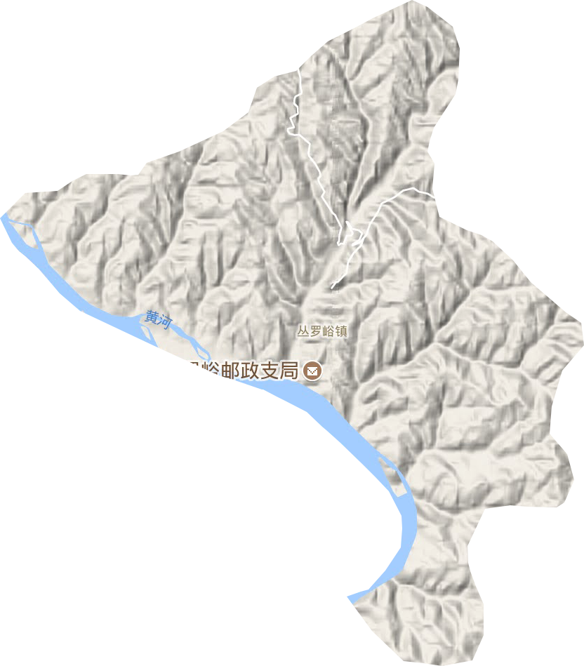丛罗峪镇地形地图