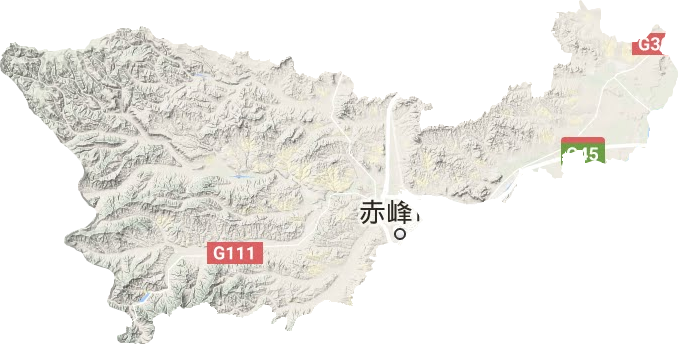 松山区地形地图