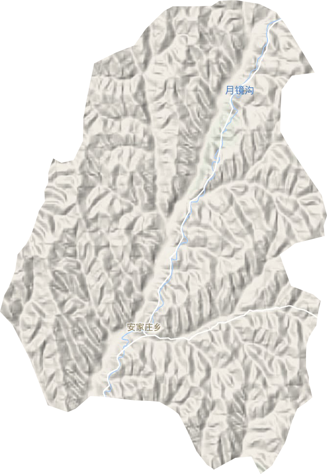 安家庄乡地形地图