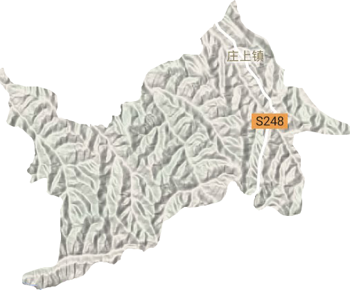 庄上镇地形地图