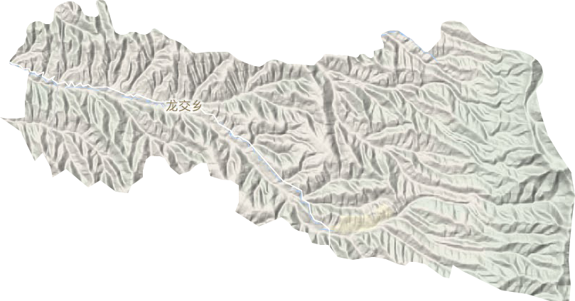 龙交乡地形地图