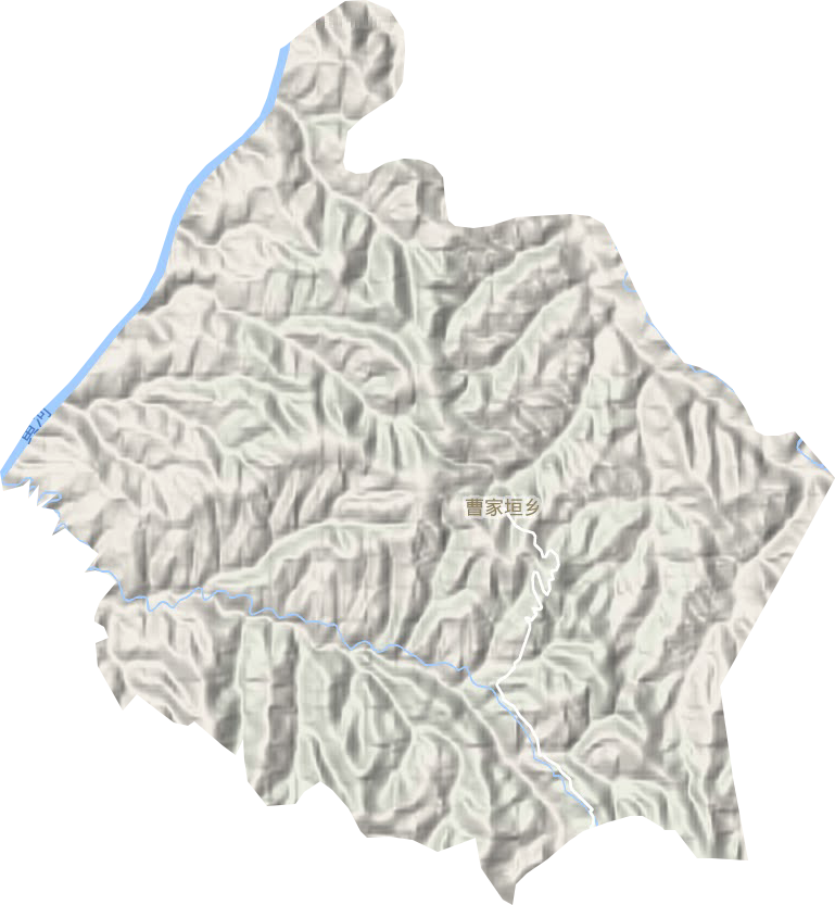 曹家垣乡地形地图