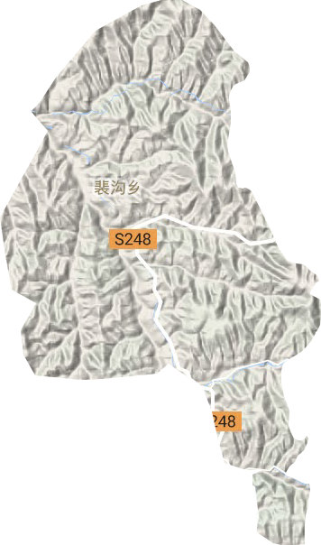裴沟乡地形地图