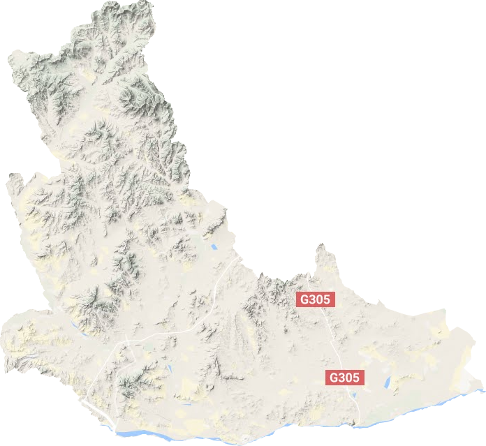 巴林右旗地形地图