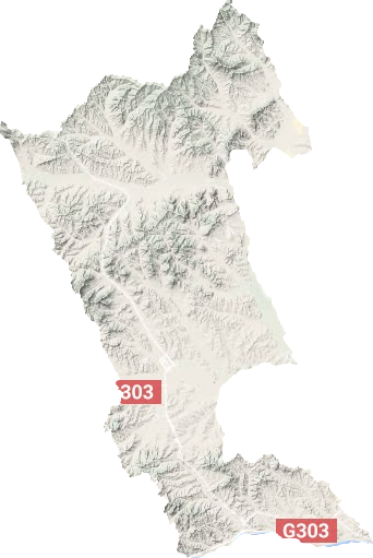 林西县地形地图