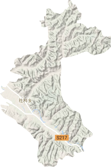 社科乡地形地图