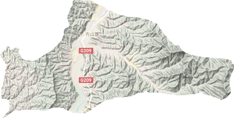 圪洞镇地形地图