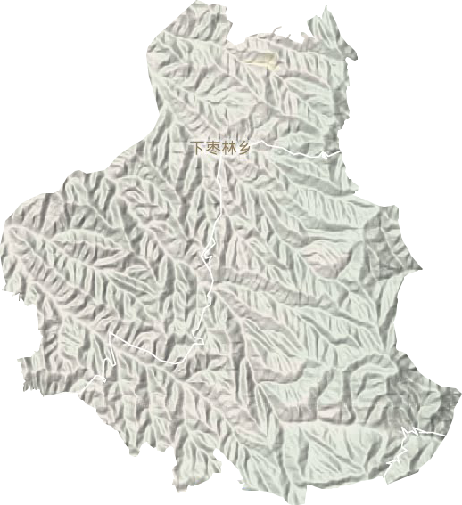 下枣林乡地形地图