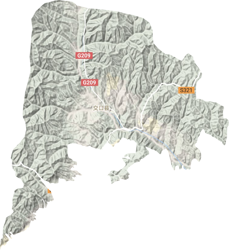 水头镇地形地图