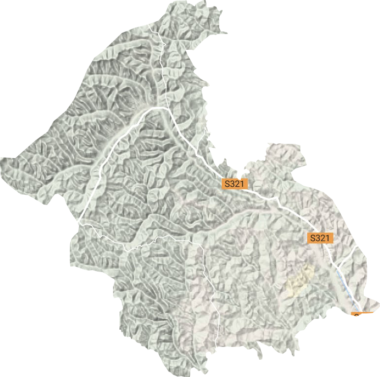桃红坡镇地形地图