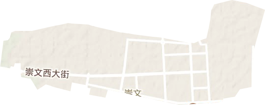 崇文街道地形地图
