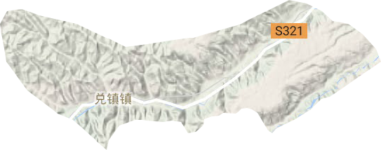 兑镇镇地形地图