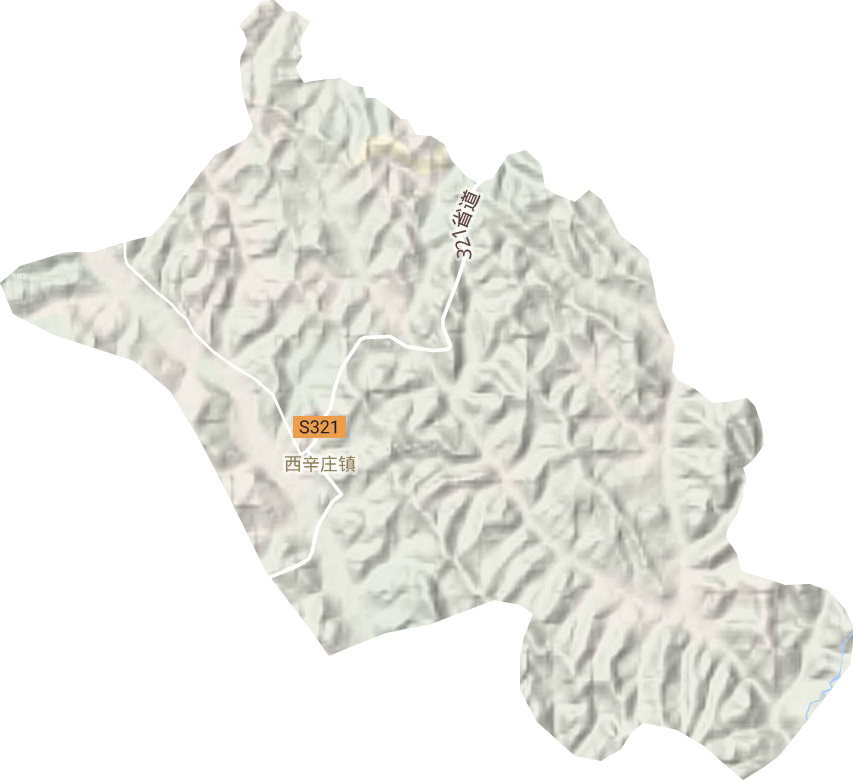西辛庄镇地形地图