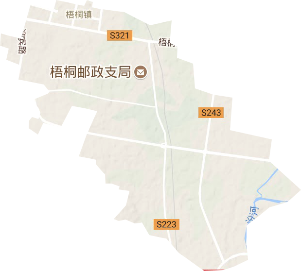 梧桐镇地形地图