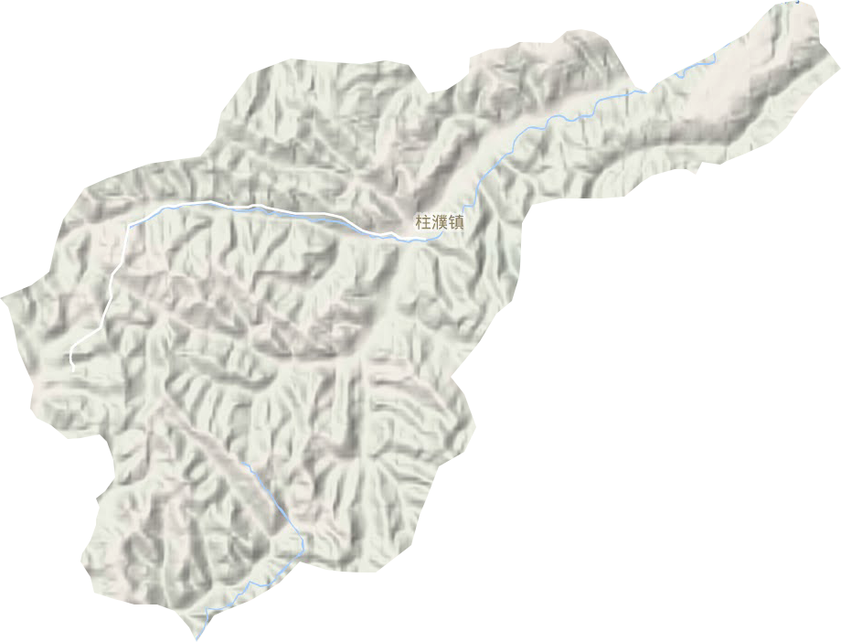 柱濮镇地形地图