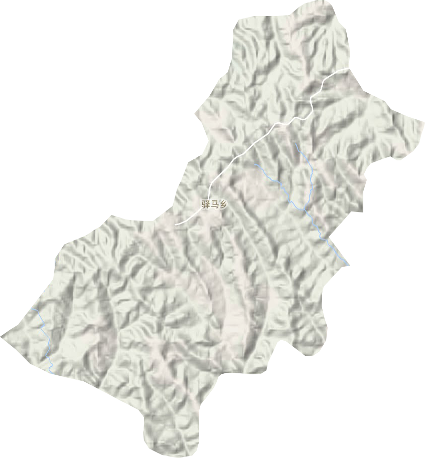 驿马乡地形地图