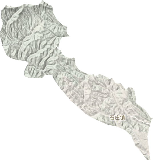 石庄镇地形地图