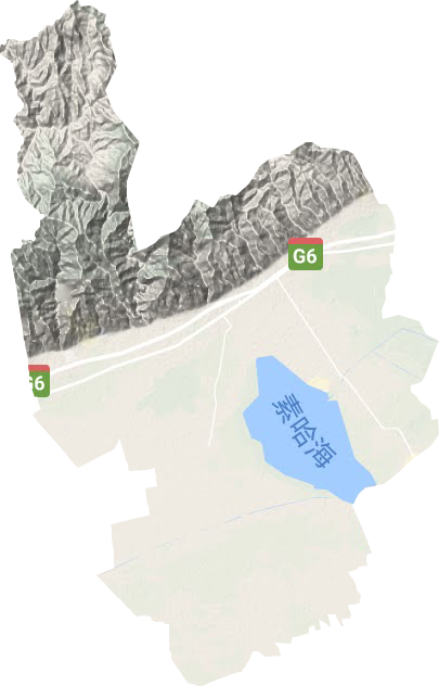 敕勒川镇地形地图