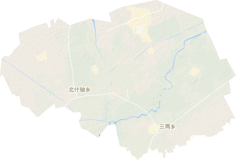 北什轴乡地形地图