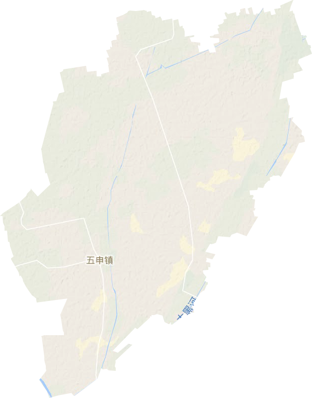 五申镇地形地图