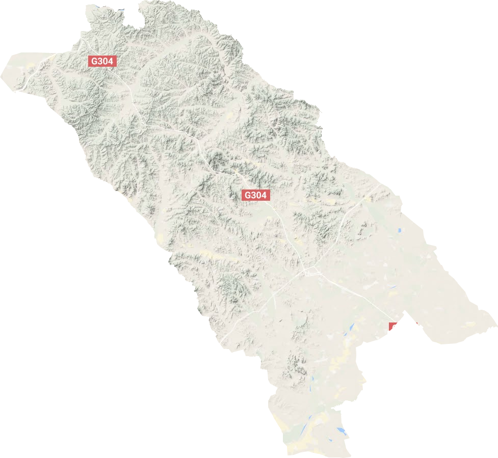 扎鲁特旗地形地图